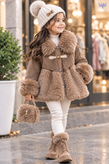 کاپشن دخترونه چرم وارداتی